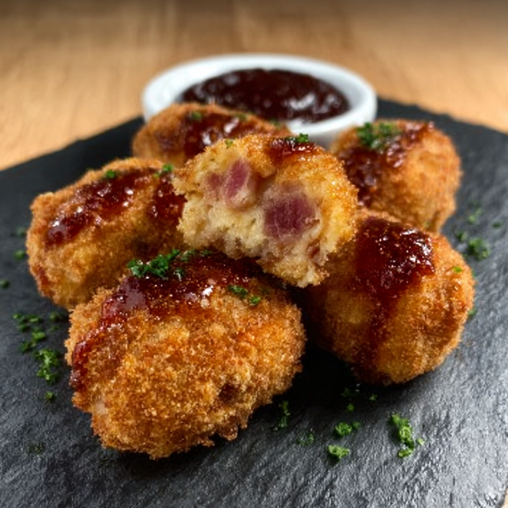 Croquetas Keto de Jamón de Pavo