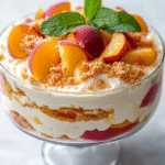 Ensalada de Cheesecake de Durazno