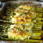 Espárragos al Horno con Queso y Ajo