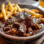 Estofado Belga a la Flamenca con Papas Fritas