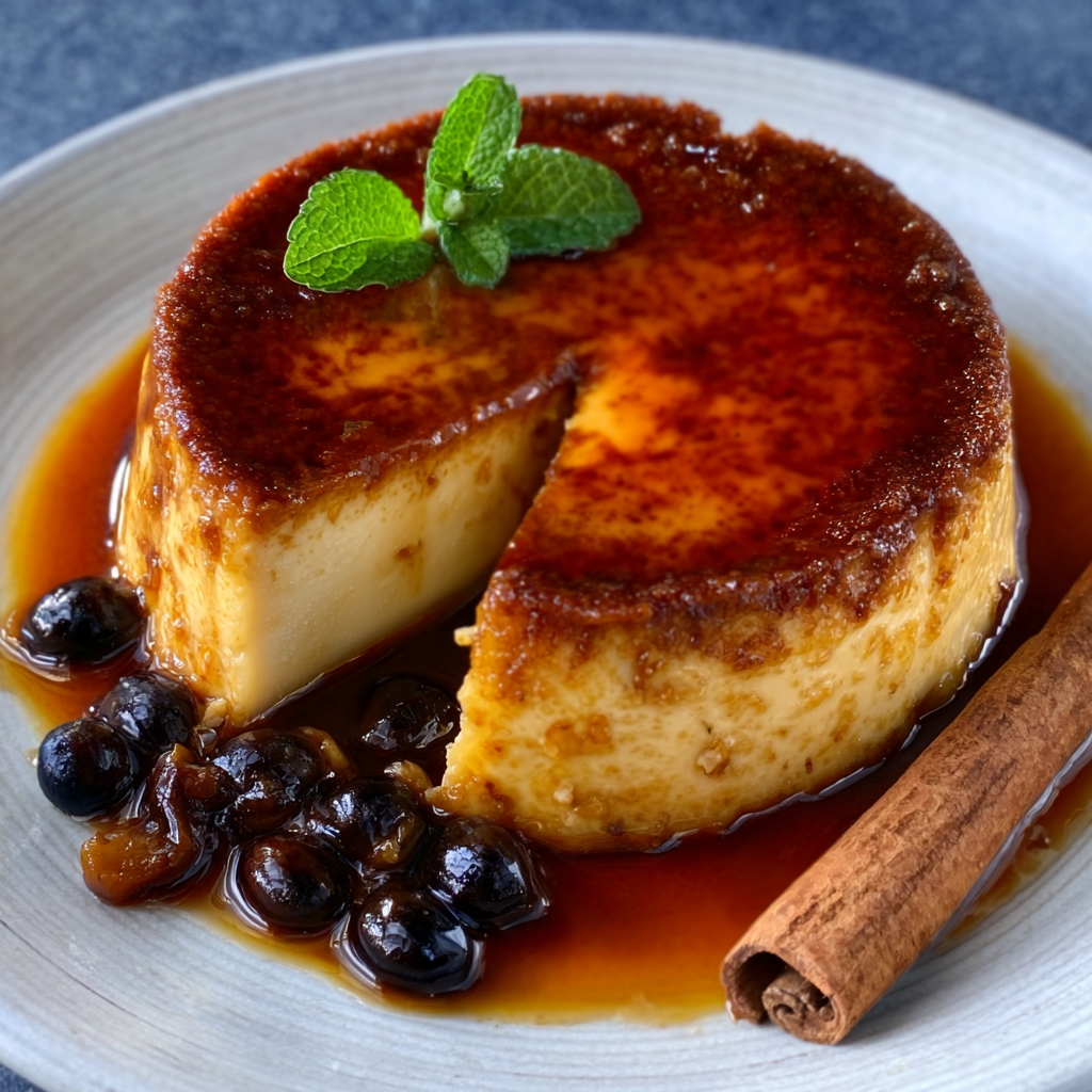 Flan de Café y Canela