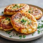 Galettes de patatas con queso