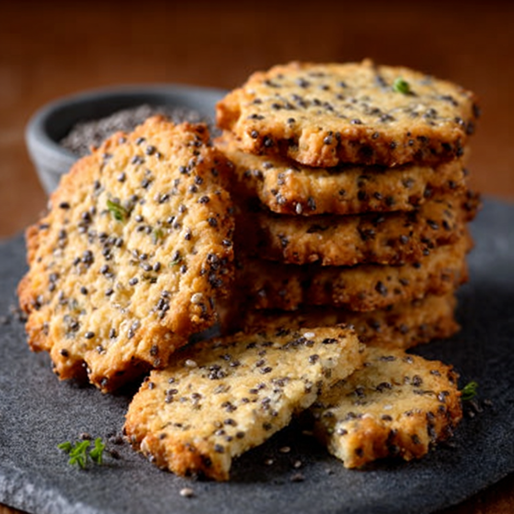 Galletas Crujientes de Maíz y Semillas de Chía