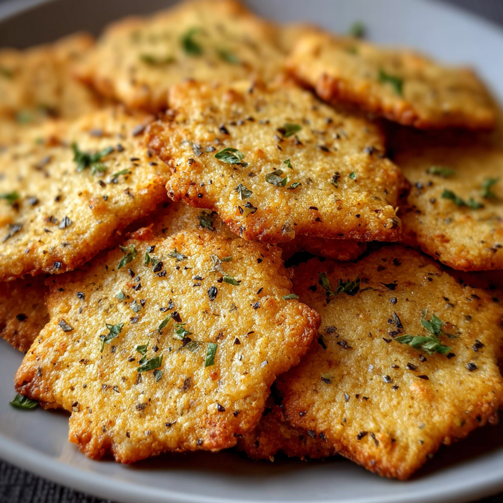 Galletas de Garbanzo con Queso y Ajo