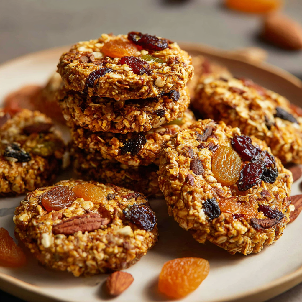 Galletas sin Horno de Avena y Frutos Secos