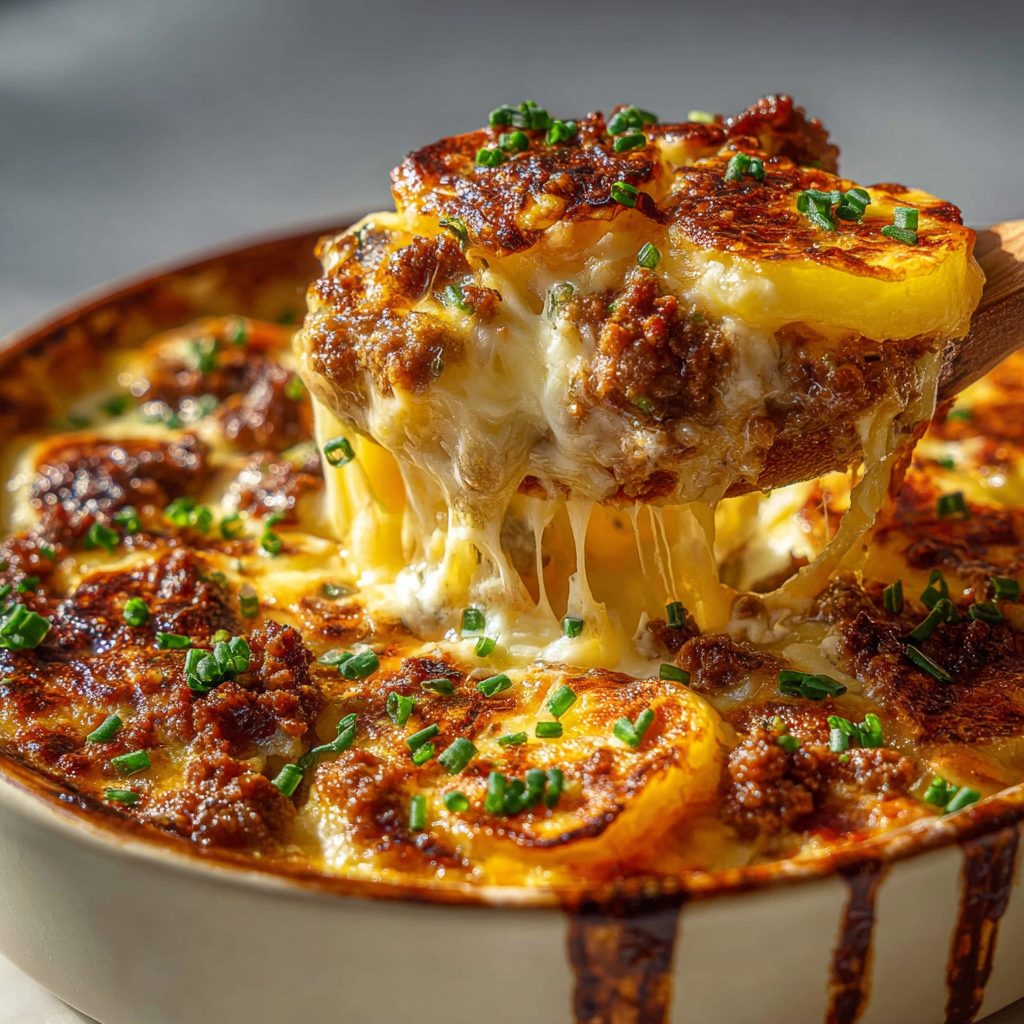 Gratin de Carne con Papas y Queso