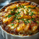 Gratin de Patatas a la Cebolla Francesa