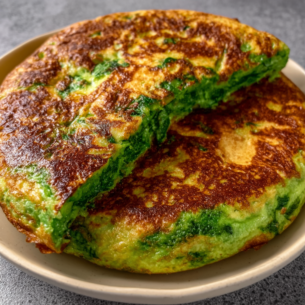 Keto Tortilla Española con Espinacas