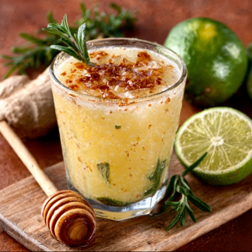 Limonada de Miel y Romero Caliente