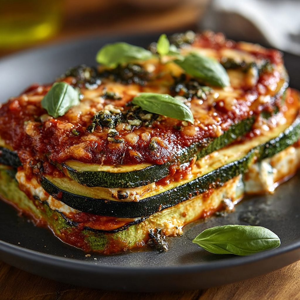 Melts de Calabacín y Ricotta en Capas con Marinara