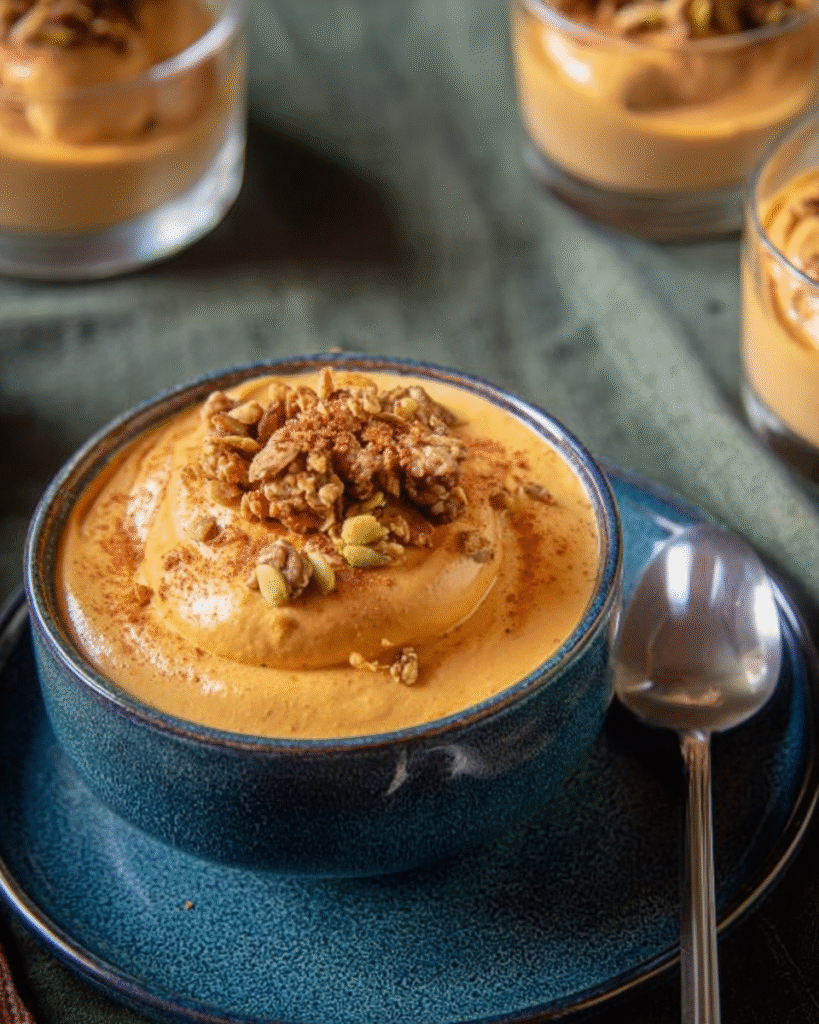 Mousse de calabaza con requesón casero