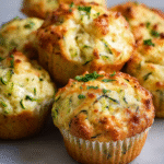 Muffins de Pollo, Queso y Calabacín