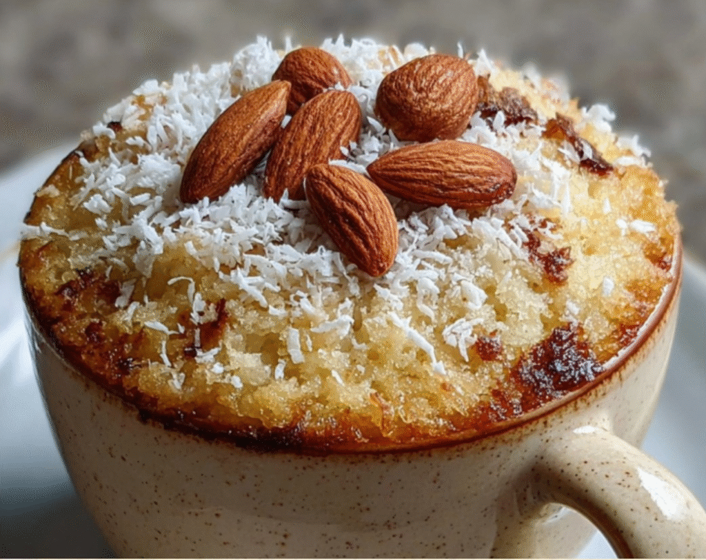 Mug Cake de Coco y Almendra