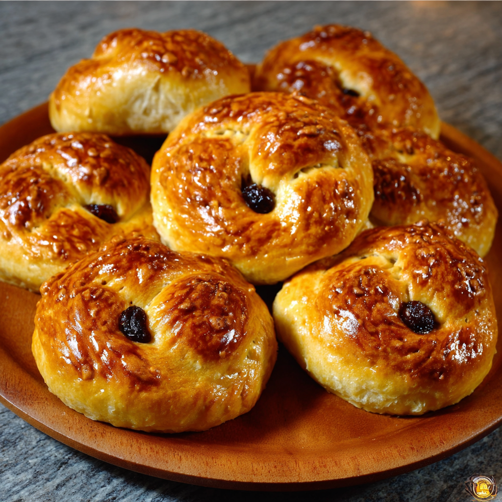 Panecillos de azafrán de Santa Lucía (Lussekatter)