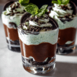 Parfaits de Chocolate con Menta