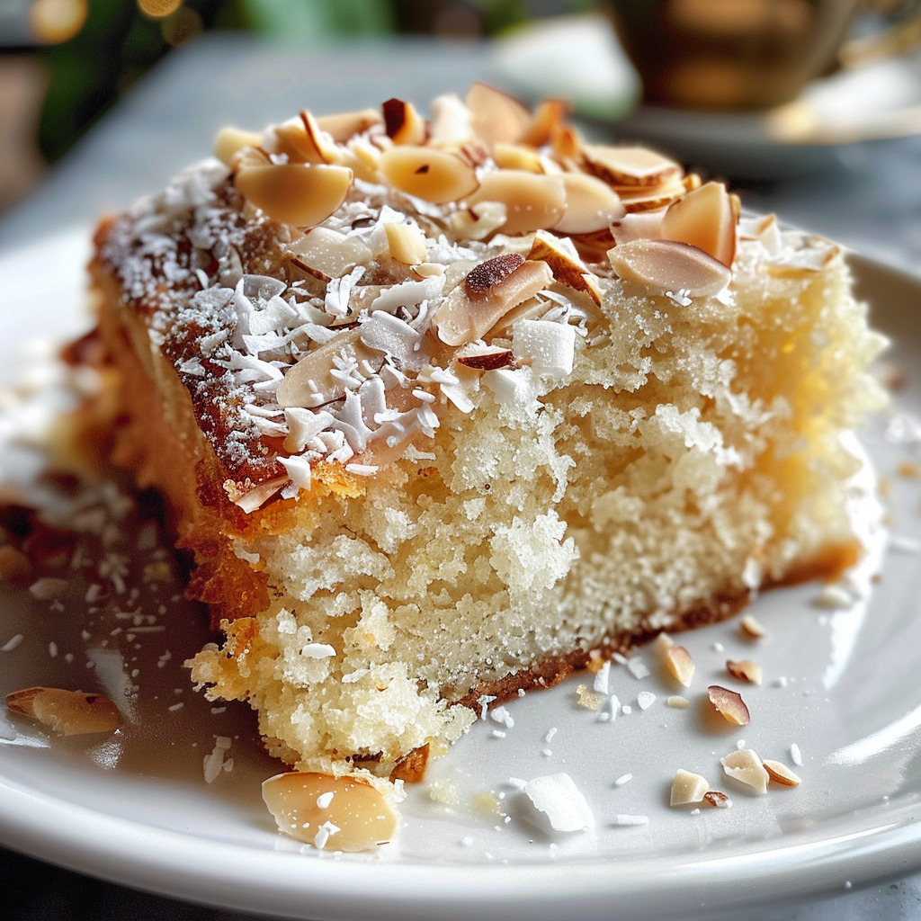 Pastel de Almendra y Coco
