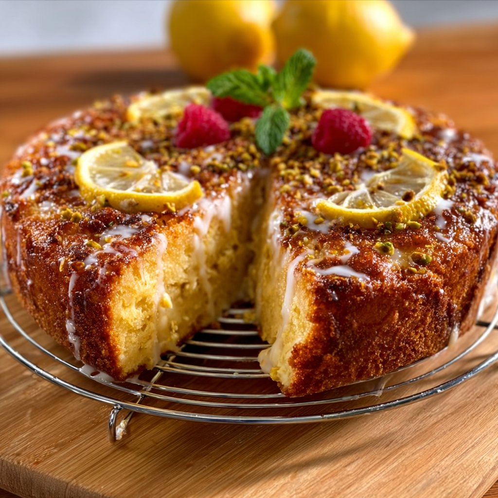 Pastel de Azafrán y Limón