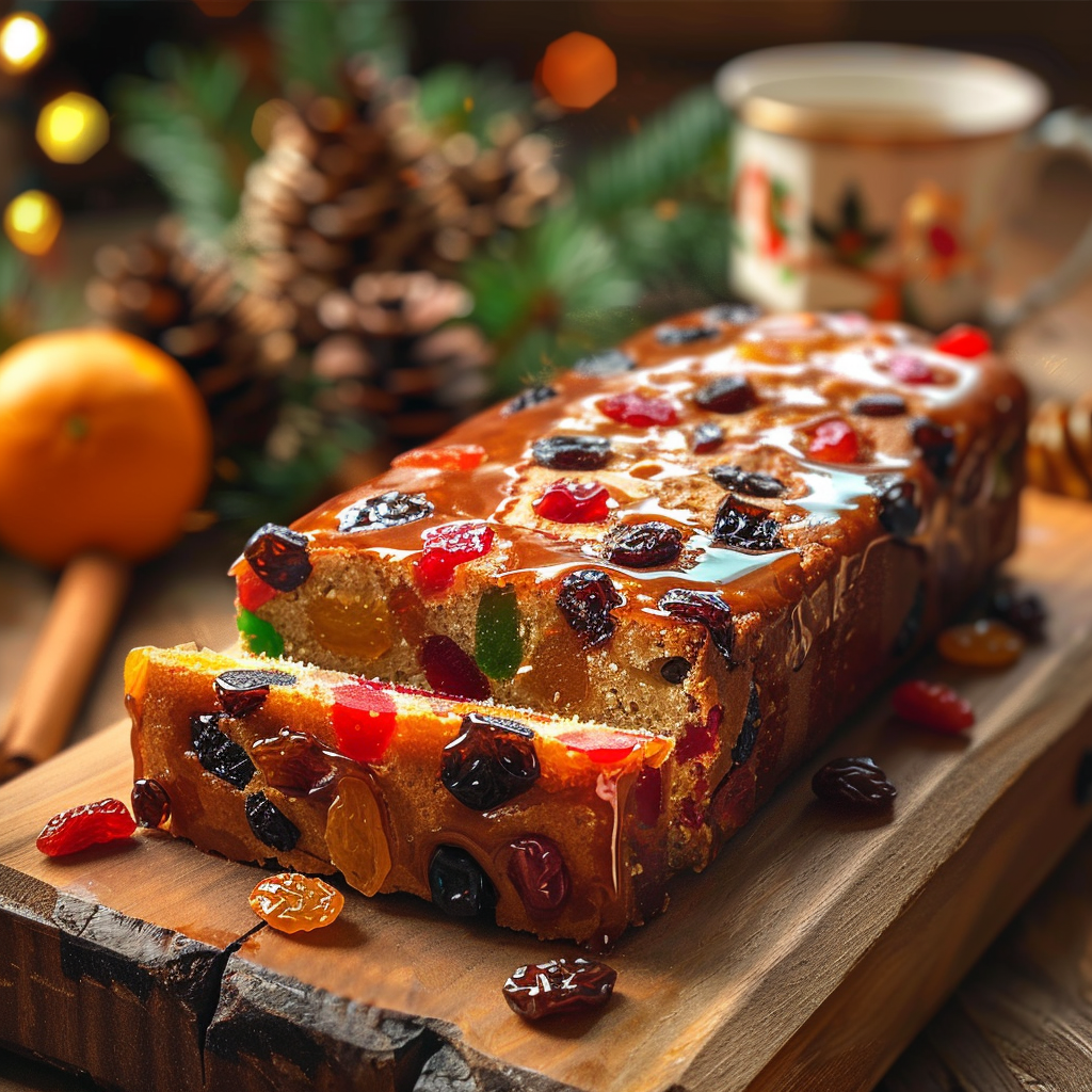 Pastel de Frutas Navideño