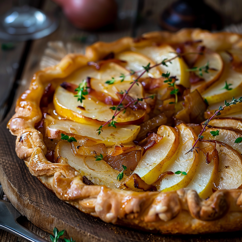 Pastel de manzana caramelizada