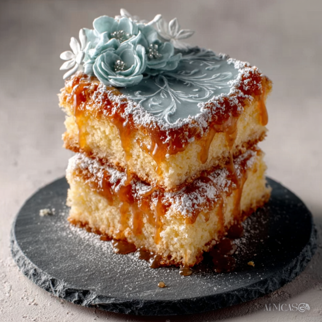 Pastel Ámbar Escarchado