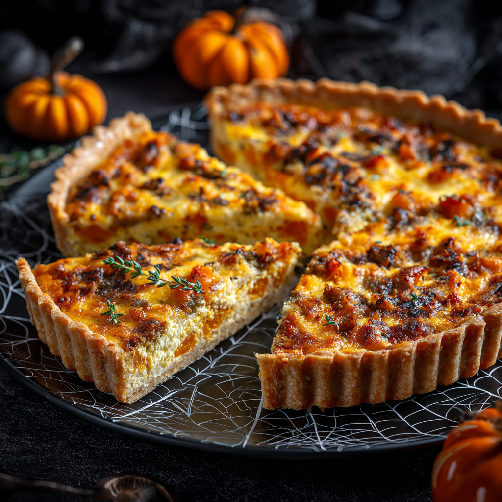 Quiche de Calabaza y Castañas