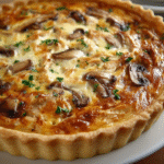 Quiche de Pollo, Champiñones y Queso