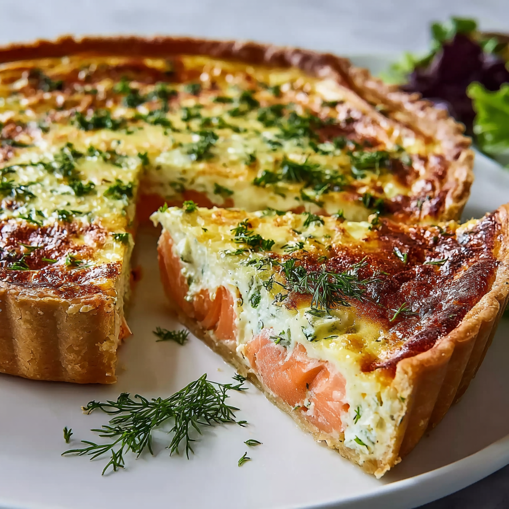 Quiche de Salmón Ahumado y Boursin