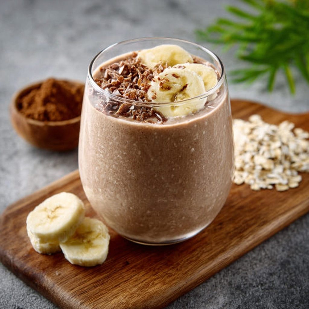 Smoothie de Cacao Amazónico y Leche de Avena