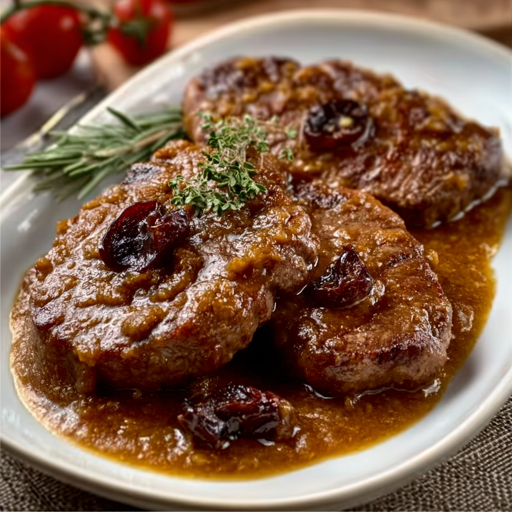 Solomillo Ibérico en Salsa de Pedro Ximénez