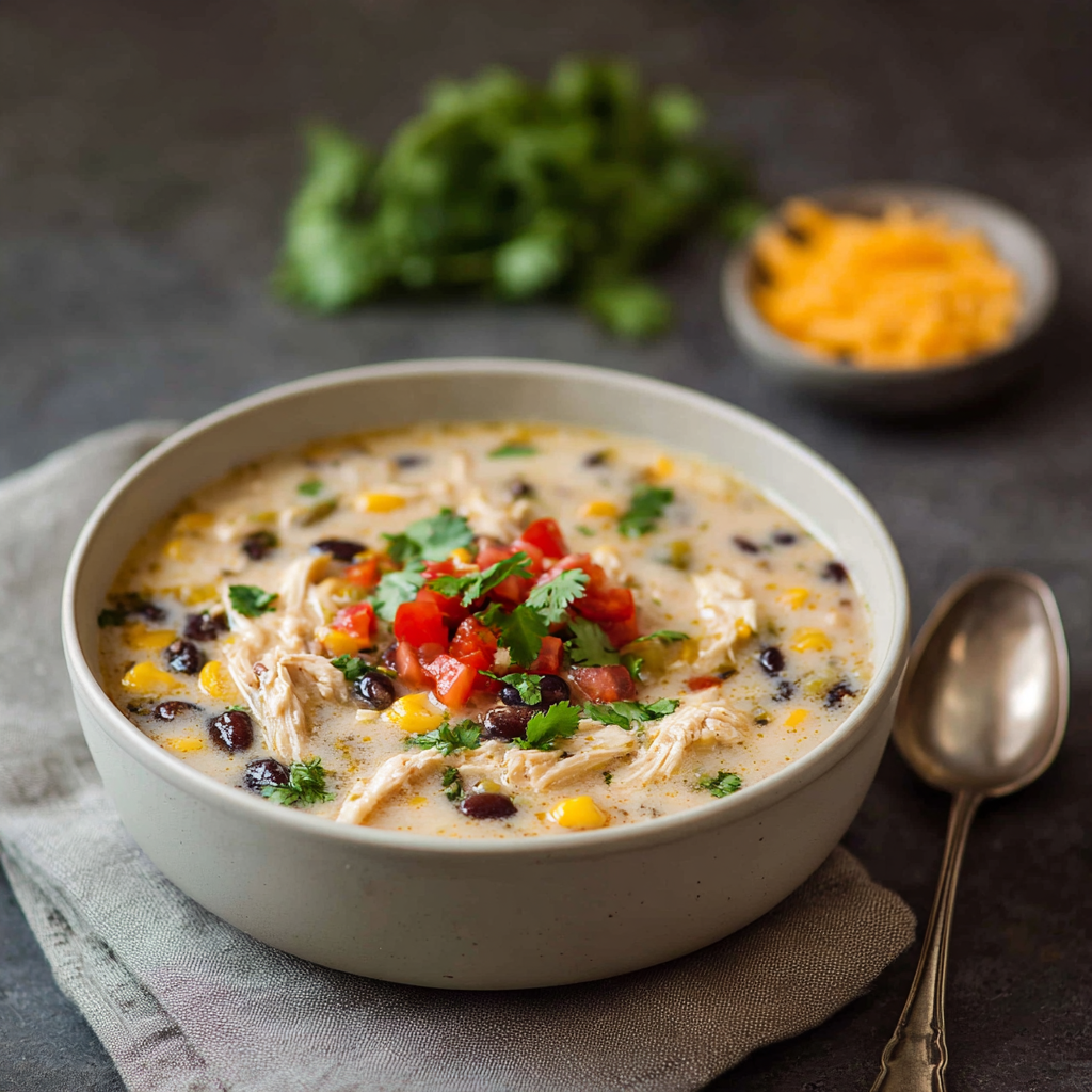 Sopa de Pollo Blanco Cremosa