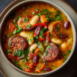 Sopa de Salchichas y Frijoles