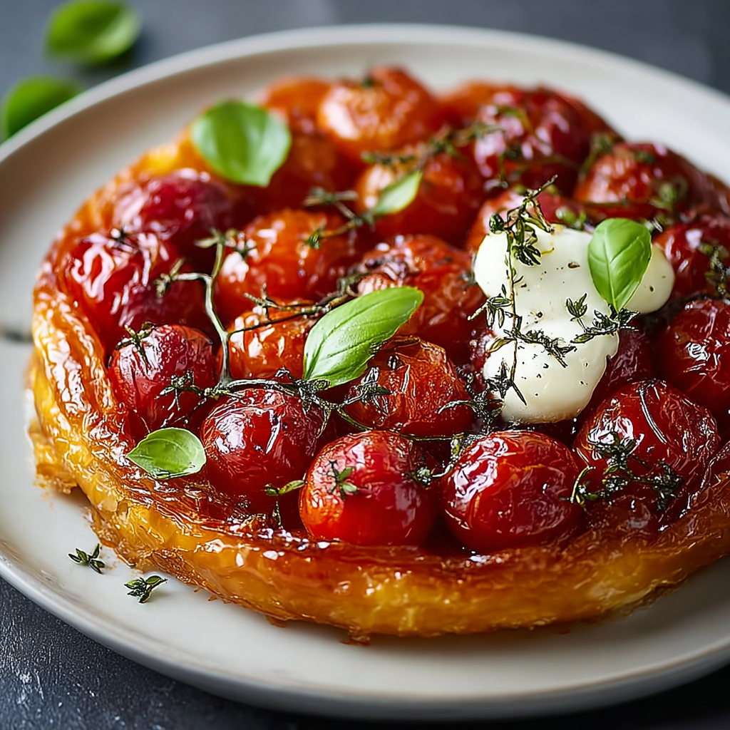 Tarta Tatin de Tomates Cherry