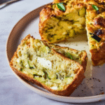 Tarta de Calabacín, Feta y Albahaca
