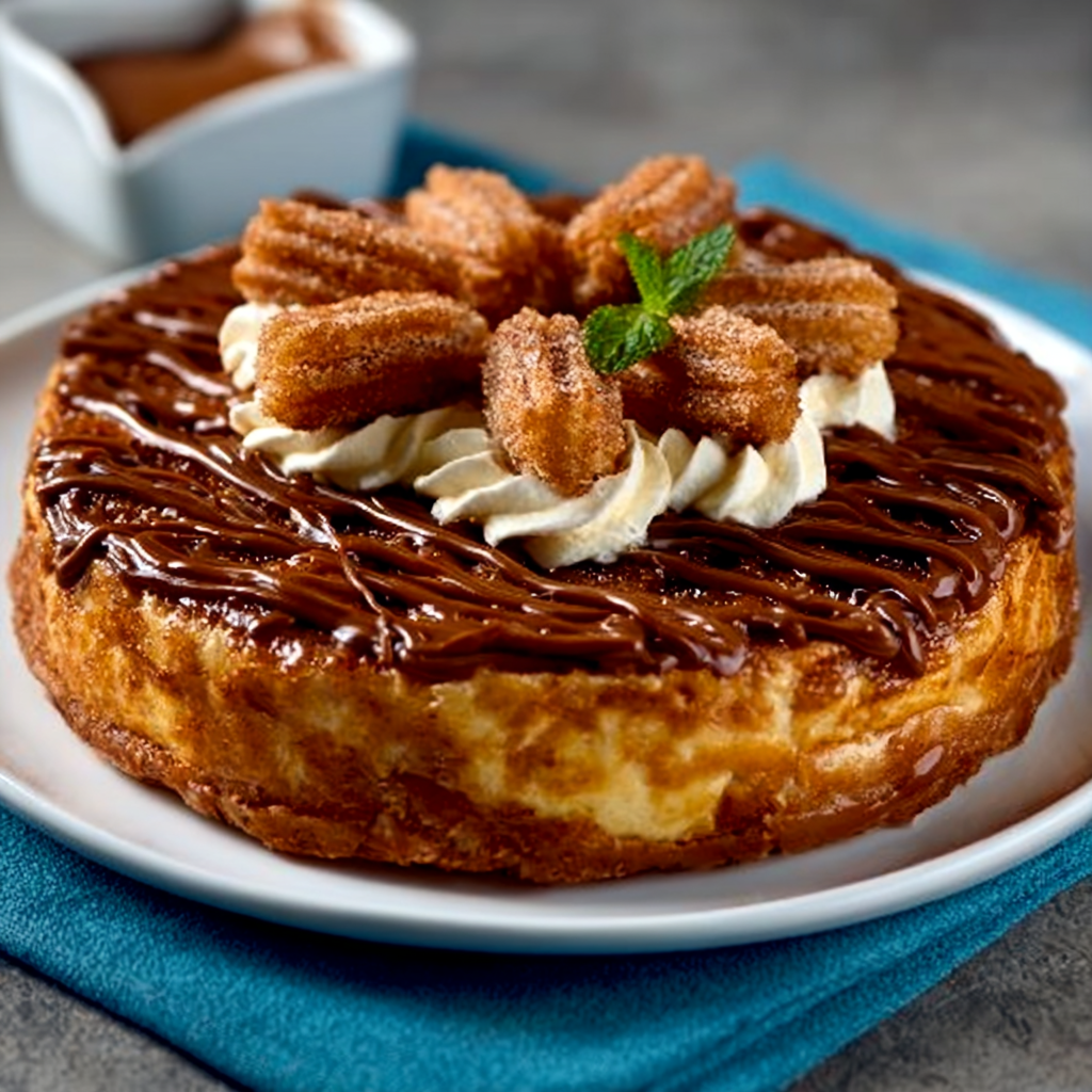 Tarta de Churro con Crema de Canela