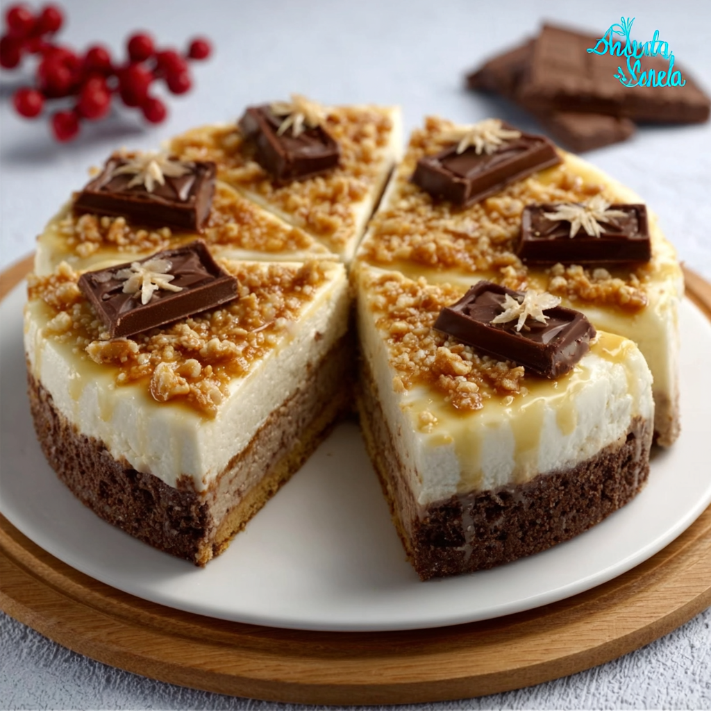 Tarta de Turrón y Chocolate Blanco