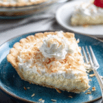 Tarta de crema de coco casera