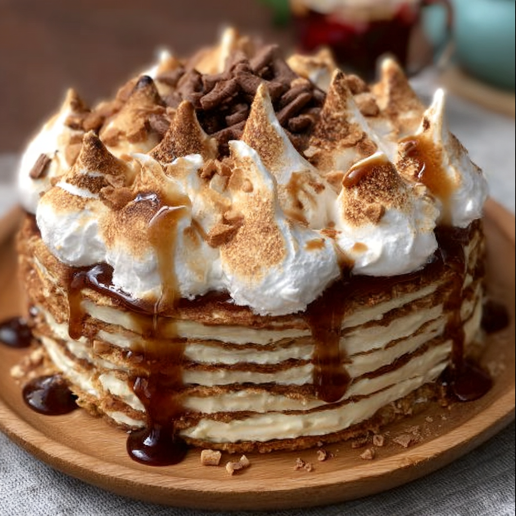 Tarta de torre de merengue (Spettekaka)