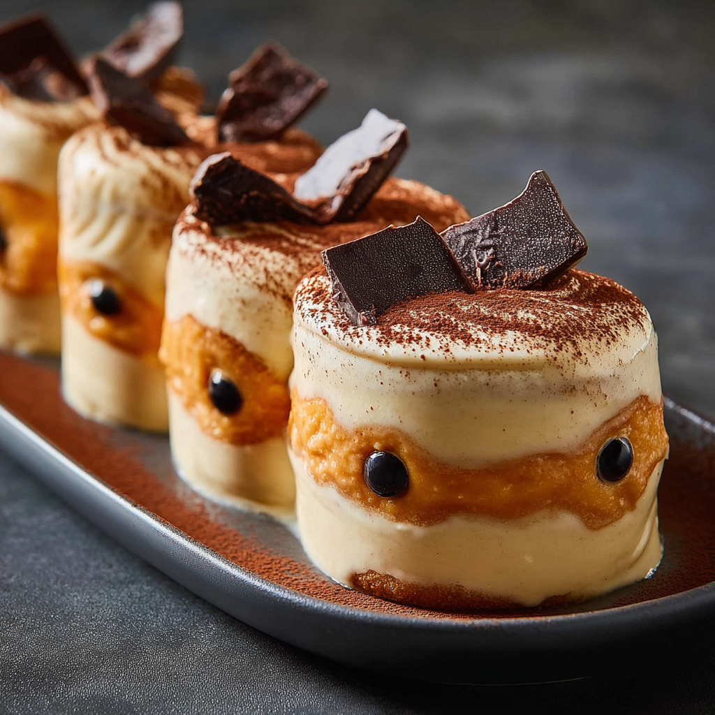 Tiramisú de Halloween con Calabaza y Chocolate