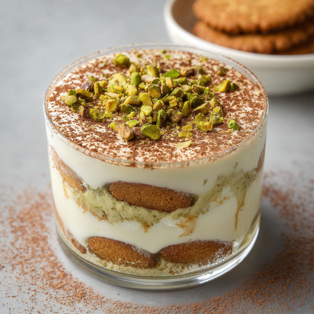 Tiramisú de Pistacho y Spéculoos