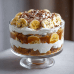 Trifles de Banoffee con Caramelo, Plátano y Crema Batida