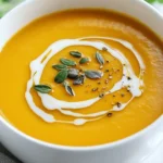 Sopa cremosa de calabaza First Image First Image