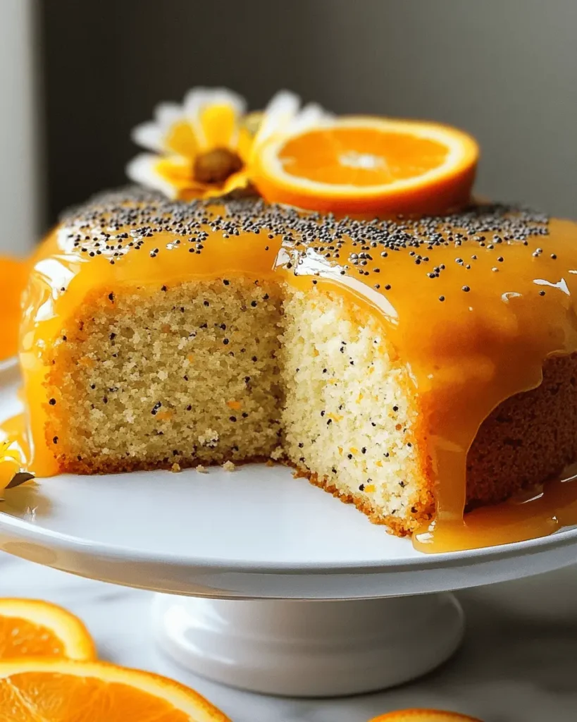 Pastel de Naranja con Semillas de Amapola First Image First Image
