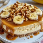Tarta de Queso de Plátano con Caramelo y Nueces First Image First Image
