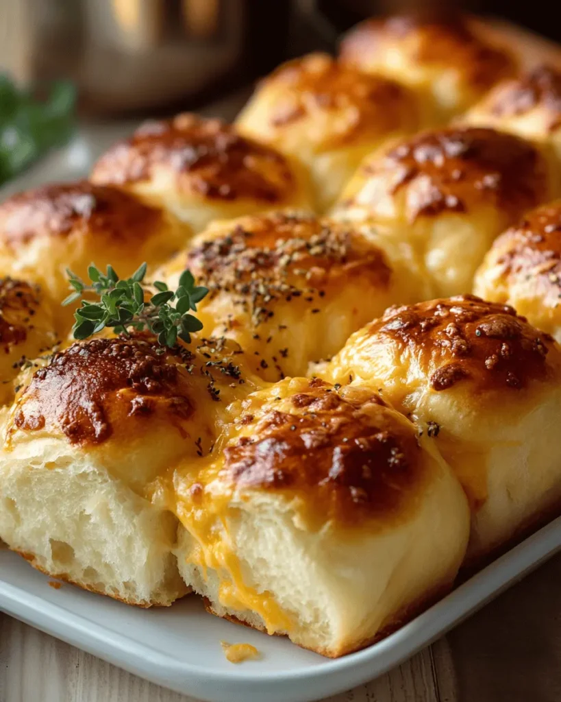 Rollos de brioche con queso cheddar y orégano First Image First Image