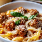 Gratin de Linguine con Albóndigas en Salsa First Image First Image