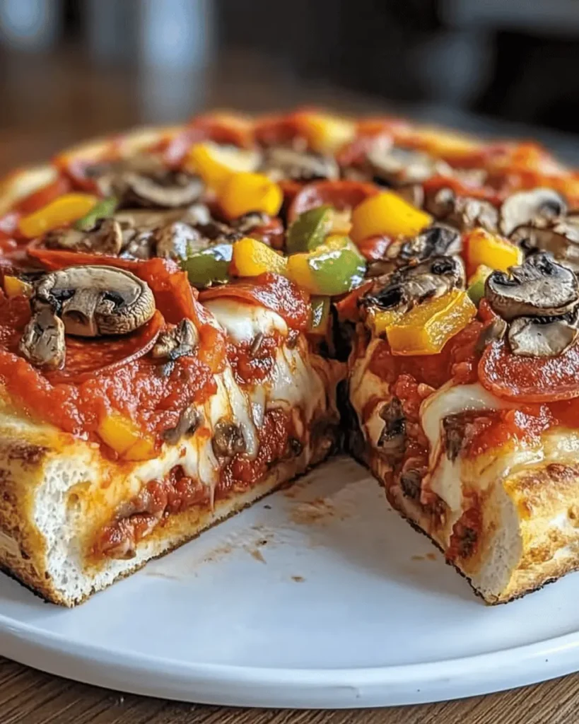 Pizza Profunda al Estilo Chicago First Image First Image