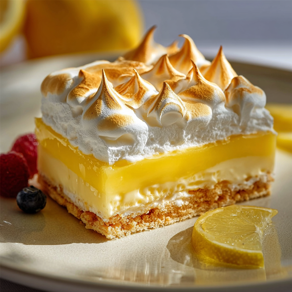 Barritas de Limón con Merengue 🍋 Un Giro Ácido