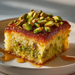 Basbousa con Relleno de Pistacho