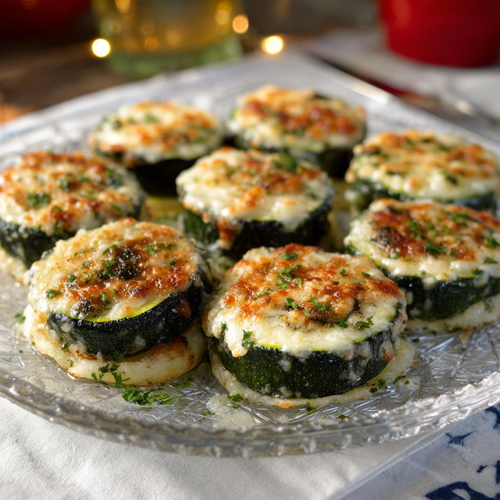 Calabacín a la parrilla con parmesano