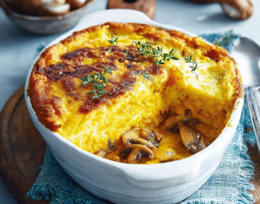 Parmentier de Calabaza y Champiñones
